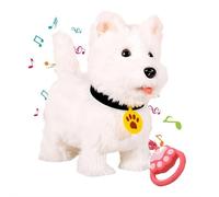 2026 Wuffy Robot Dog, Lifelike Interactive Toy with Singing, Mimic & Leash Functions, Remote-Controlled Soft-Fur Froplay Companion for Kids, Battery Powered