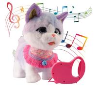 2026 Wuffy Robot Dog Lifelike Toy, Interactive Froplay Dog with Touch Sensing Voice Mimic Leash Remote Soft Fur for Kids, Battery Powered