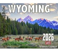 2026 Wyoming Scenic Wall Calendar 16-Month X-Large Size 14x22, Cowboy State Calendar by The KING Company-Monster Calendars