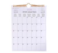 2026 Year Calendar | 12 Month Coil Multilingual Calendar for Workplace - Creative Decorative Planner for Dormitory Apartment Living Room Classroom Family Workplace Home Bedroom