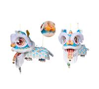 2026 Year of the Horse Chinese Year Lion Dance Lantern, Lightweight Handmade DIY Material Package Lantern (Style 12)