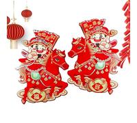 2026 Year of The Horse Door Sticker - Adhesive Festive Decoration,Lunar New Year Window Sticker - for Homeowners Home Office Bedroom Living Room Study Nursery Coffee Shop Restaurant Hotel