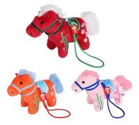 2026 Year of The Horse Mascot Plush,Lucky Cute Horse Doll Chinese New Year Ornaments,Colorful Pony Stuffed Animal Plush for Christmas New Year Home Holiday Decor,Gifts for Kids,Women