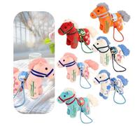 2026 Year of The Horse Mascot Plush,Lucky Cute Horse Doll Chinese New Year Ornaments,Colorful Pony Stuffed Animal Plush for Christmas New Year Home Holiday Decor,Gifts for Kids,Women