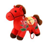 2026 Year Of The Horse Mascot Plush ponys Ornament- Cute Chinese Style, Chinese New Year Horse Plush Toy Pendant For Home Decoration, giftss, Indoor And Outdoor Hanging Ornaments
