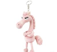 2026 Year of the Horse Plush Keychain for Those Seeking For Strength Reminders During Commute or Routine Tasks (Pink)