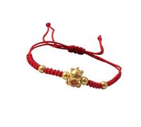 2026 Year of The Horse Red String Handwoven Bracelet Chinese Zodiac Animal Adjustable Braided Bracelet Feng Shui Horse Charm Bracelet for Women Men Spring Festival New Year Jewelry Gift, Adjustable