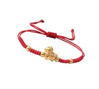 2026 Year of The Horse Red String Handwoven Bracelet Chinese Zodiac Animal Adjustable Braided Bracelet Feng Shui Horse Charm Bracelet for Women Men Spring Festival New Year Jewelry Gift, Adjustable