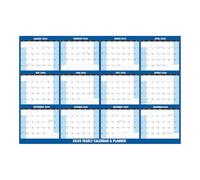 2026 Year Wall Calendar - 86 X 61 Cm Dry Erasable Double Sided Planner, Organizer For 12 Months | Reusable Wall Calendar With 4 Pens For Reading Schedules, Mental Wellbeing, S