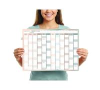 2026 Year Wall Planner A3 Uk Wall Calendar Yearly Planner Large Jan To Dec Full Year Planning Chart Student Family Home School Office Work Study Annual Poster Multi 29.7 x 42.0 cm (1Pc)(Folded)