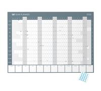 2026 Year Wall Planner by Clear Mind Concepts® - A2 Folded Calendar on 170gsm Silk Paper (59.4 x 42 cm) with UK Bank Holidays - Annual Wall Chart for Home, Office and Students