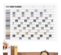 2026 Yearly Wall planner- 12-Month Calendar Planner, Personal Time Management, Task Scheduling Accessories, Stickers Included, Goal Appointments Tracking | To-Do List Planning Daily Routine Home
