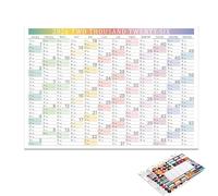 2026 Years A1 Wall Planner - Large Unmounted Laminated Calendar, Sticker Set with Dry Erase Pen | Home Office School Library Planning, Organization Tool