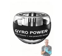 2026New Hand Grip Strengthener & Brain Exercise Tool - LED Power Gyro Ball for Memory, Focus & Grip Strength - Ergonomic Wrist Forearm Exerciser for Seniors