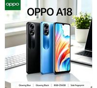 2026New Official Authentic OPPO A18 Dual SIM Smartphone 8GB 256GB Helio P35 6.5' HD+ Display 5000mAh Battery 48MP AI Dual Camera black