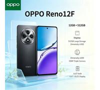 2026NewAuthentic OPPO Reno12F Smartphone Model 12GB RAM 512GB Storage High-End Memory for Uninterrupted Usage Official Authentic black