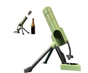 2026newBeer Bottle Mortar Bottle Opener, Automatic Cap Launcher with Push-Down Action, Funny Hands-Free Bottle Opener Tool for Home Bar, Party & Man Cave - Gift for Men (Green)