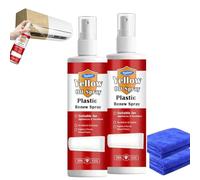 2026Plastic Renew Yellow-Off Spray Cleaner,Plastic Yellowing Remover, Fast-Acting Multi Purpose Plastics Yellowing Remover Spray, Restore Cleaner Appearance (2Pcs)