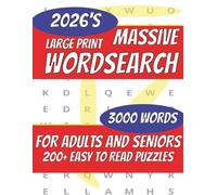 2026s MASSIVE Large print Word Search Book for Adults & Seniors: 200+ easy to read Puzzles, 3,000 Words to Discover, Fun Brain Games for Relaxation and Memory Boost