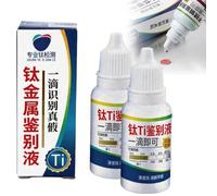 2026Stainless Steel Test Liquid,15ml Stainless Steel Testing Reagent,Rapid Testing Reagent,Utility With Easy Use, Compact Accessory (2Pcs Titanium)