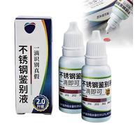 2026Stainless Steel Test Liquid,15ml Stainless Steel Testing Reagent,Rapid Testing Reagent,Utility With Easy Use, Compact Accessory (2Pcs Stainless Steel)