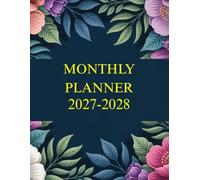2027-2028 Monthly Planne: Tow Year From January to December With Goals, Holidays, Large Size