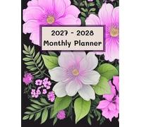 2027-2028 Monthly Planner: 2 Year Calendar 8.5 x 11 Large Size with Holiday Reminders | from JANUARY to DECEMBER 24 Month Organizer Schedule | Purple ... time and prioritizing to achieve their goals