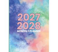 2027-2028 Monthly Planner: 24-Month Calendar | Set Clear Goals and Priorities, Track Appointments, Projects, To-Do Lists, & Notes | Long-Term Planning ... Wheel | 8.5x11 Abstract Pastel Watercolor
