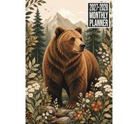 2027-2028 Monthly Planner: Bear Animal Cover Two-Year Calendar Organizer with Monthly Goals, To-Do Lists, Notes, Vision Board and Contacts