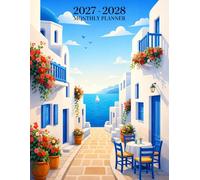 2027-2028 Monthly Planner: Two Year From January 2027 to December 2028 with Holidays | Greece Cover
