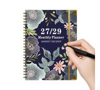 2027-2029 Monthly Planner Spiral Binding 3-Year Tracking Journal