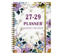 2027-2029 Monthly Planner, Three Year Agenda, 29x22x2cm, Multiyear Schedule Book, Long Term Organizer, Spacious Writing Layout, for Study School College Desk Travel Business