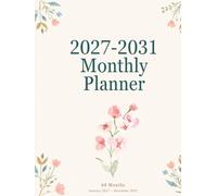2027-2031 Large Print Monthly Planner: 5 Year Schedule Organizer with Goal Setting, Quarterly Reviews & Habit Tracker | 60 Months Calendar January 2027 to December 2031