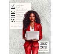 2027- 2031 Monthly Planner: Black Girl 5 Years Schedule Organizer From January 2027 to December 2031 | Size 8.5" x 11"