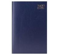 2027 A4 Diary Week to View Hardback 3185 - Navy, for Home, Office or School