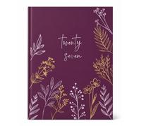 2027 A5 Hardcover Diary, Week to View Planner, Stylish Lilac Floral Design, A5 Size (Elegant Botanical)