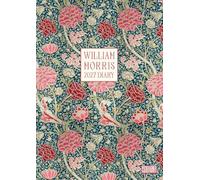 2027 A5 Page-a-Day Diary - William Morris Cray Design | Daily Planner with Ribbon Markers, 320 Pages, Hardback Organiser, William Morris Lover Journal