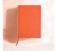 2027 A5 Premium Week To View Diary Hardback Cover Appointment & Ribbon Marker, Full Year Planner, Organizer for Business, Office, Home, Traveling, Organization (Orange)