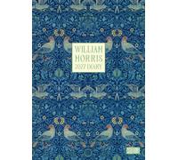 2027 A5 Week to View Diary - William Morris Bird Design | Hardback Planner with Ribbon Markers, 160 Pages | Weekly Planner for Work, School & Home