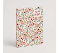 2027 A6 Flexi Diary - Liberty Floral Design | Week to View Pocket Planner with Ribbon Marker | Compact Weekly Flowery Organiser