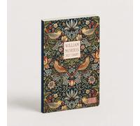 2027 A6 Flexi Diary - Strawberry Thief William Morris Design | Week to View Pocket Planner with Ribbon Marker | Art Inspired Compact Weekly Organiser