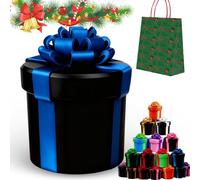 2027 Annoying Nested Screw Gift Box, 3D Printed Nested Box Prank (Black-A) | Christmas Reusable Gift Boxes for Christmas, Birthdays