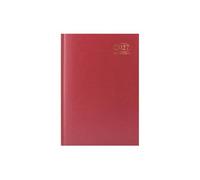 2027 Appointment Diary A5 Day Per Page - Red Hardback Daily Planner