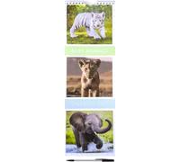 2027 Baby Animals Tall Slim Wall Calendar Pen Home Organiser Planner Wild
