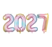 2027 Balloons 2027 Graduation Decorations, Foil Number Balloon Graduation Party Decor Graduation Balloons Class of 2027 Birthday Anniversary Graduation Party Favors Supplies