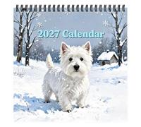 2027 Calendar 12 Month Dog Appointment Monthly Weekly Daily Planner | Wall Calendar From January to December for Home Office School Classroom Dorm College Desk Teacher Student