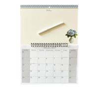 2027 Calendar Month To View - Memo Note Calendar Organiser - Reminder Board with Write on Wipe Off Pen (Flowers)