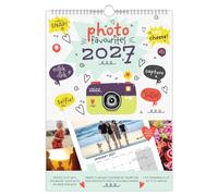 2027 Calendar Photo Favourites Insert Your Own Photos A4 Spiral Bound Wall Hanging