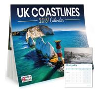 2027 Calendar - UK Coastline Calendar 2027 | Wall Calendar 2027 for Office Kitten or Work - Beautiful Coastlines - Travel Photography Wall Calendar