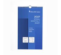 2027 Calendar Year Planner - 12 Month 305x178mm Monthly Diary - in Blue - Collins Debden Colplan Range (64-27)